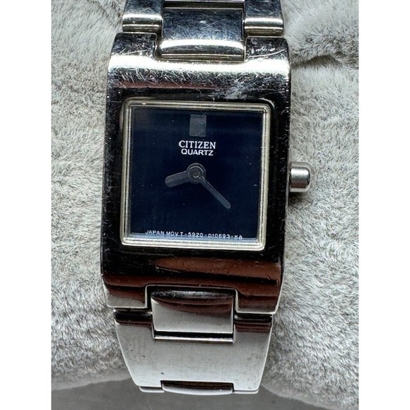 Ladies‎ Citizen 5920-S93584 Silver Tone Quartz Watch New Battery - Picture 1 of 11